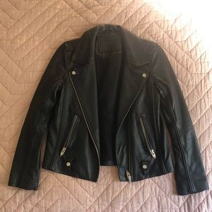 Black Leather Motorcycle Jacket